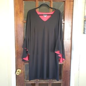 Flared sleeve dress